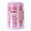 Nika multi-functional cotton swab 100-mounted cotton swab a spiral a sharp plastic drum color random cotton swab NK0003