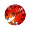 Vintage Wooden Wall Clock 12cm Shabby Rustic Kitchen Home Antique Style Decor