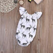 Funny Newborn Baby Girl Deer Rompers Jumpsuit Bodysuit Sunsuit Outfit One-piecer