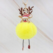 Cute Christmas Gift Deer Keychain for Women Pom Pom Ball Keychains