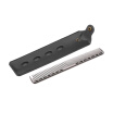 Stainless Steel Hair Comb Professional Hair Salon Hairdressing Steel Comb Hair Cutting Metal Comb Black