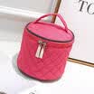 Barrel Cosmetic Bag Travel Drawstring Drum Makeup Toiletry Organizer Storage