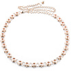 MSEK WPD161249 lady waist chain Korean version of metal diamond decoration wild dress belt gold