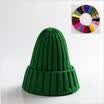 Womens Beanie Ribbed Winter Soft Fleece Lined Knit Hat with Faux Fur Pom Pom
