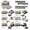 War Troop Attack Military Mini DIY Bestselling Building Blocks Toys For Kids Compatible With Lego Bricks Arms Helicopter Game
