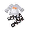 2Pcs Halloween Kids Baby Girls Top T-shirt Long Pants Leggings Outfits Clothes