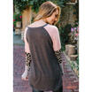 Womens Leopard Print Tops Long Sleeve Crew Neck Autumn Loose T-Shirt Blouse UK