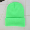 Fluorescent cap acrylic wool cap men&women couples autumn&winter knitted caps