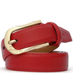 PLOVER Women&39s Belt Fashion Classic Buckle Belt Leather Belt P1503M014J Red