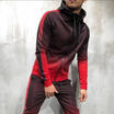 Mens Hoodie Warm Zip UP Hooded Sweatshirt Coats Jacket Gradient Outwear M-3XL
