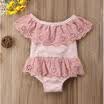 UK Newborn Baby Girl Tutu Romper Skirt Jumpsuit Bodysuit Clothes Outfit Summer