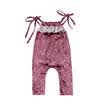 Fashion Toddler Kids Baby Girls Silk Lace Summer Romper Jumpsuit Outfit Clothes