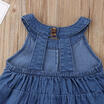 Hot Casual Children Girls Princess Dress Outfit Denim Party Sundress Clothes
