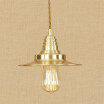 Baycheer HL478981 Open Bulb Burnished Brass Mini Pendant Metal Shade