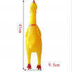 Large Fun Pet Dogs Shrilling Rubber Chicken Chew Sound Squeeze Screaming Toy