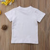 2018 Baby Kids Boy Girl White T-shirt Animal do doo Fish Printing Tops Summer