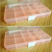 New Plastic 15Slots Adjustable Jewelry Storage Box Case Craft Organizer Beads 3