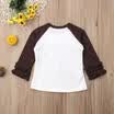 Thanksgiving Toddler Kids Baby Girls Long Sleeve Turkey Pie T-Shirt Tops Blouse