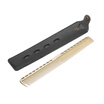 Stainless Steel Hair Comb Professional Hair Salon Hairdressing Steel Comb Hair Cutting Metal Comb Golden