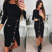 New Women Bandage Bodycon Long Sleeve Evening Party Cocktail Sweater Short Dress