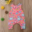 Newborn Baby Boy Girl Rainbow Romper Bodysuit Jumpsuit Summer Clothes Outfits