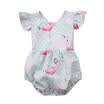 Cute Newborn Baby Girl Romper Flamingo Bodysuit Sunsuit Summer Clothes Outfits