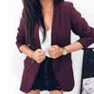 Women Button Slim Casual Business Blazer Suit Jacket Coat Outwear Varieties IT