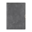 Glosen Senior Business Leather Book B5 Loose-leaf Notebook Retro Simple Notepad Diary 8258 Gray