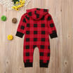 Newborn Infant Baby Boy Girl Warm Romper Jumpsuit Hooded Bodysuit Clothes Outfit
