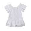 Princess Girls Dress Baby Kids Lace Floral Off shoulder Pageant Party Dress