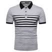 UK Luxury Men Casual Shirt Slim Fit Short Sleeve Formal Dress Shirts Lapel Tops