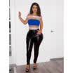 Fashion Women Summer Casual Tank Tops Vest Blouse Short Sleeve Sequins Crop Tops