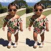 Newborn Toddler Baby Girls Off Shoulder Bodysuit Romper Jumpsuit Outfits Clothes