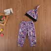 Halloween Newborn Baby 3Pcs Outfits Pumpkin RomperLong PantsHat Clothes Set