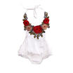 Classic Infant Baby Kids Girls Floral Romper Backless Jumpsuit Sunsuit Clothes