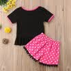 Kids Baby Girl Cotton Polka Dot Tops T-shirt Shorts Pants Outfits Clothes Summer