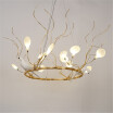 Baycheer HL487629 Designers Post Modern Lights Heracleum II Warm Light LED Chandelier with Birds Decoration