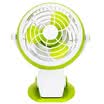 Deli 3683 compact USB office desktop fan small fan electric fan student dormitory fan holder folder dual use blue