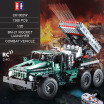 DOUBLE E C61002W 1369 PCS Building Blocks 120 Transformable BM-21 Rocket Launcher Combat Vehicle RC Toy