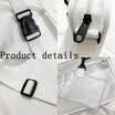 Womens Shoulder Bag PVC Jelly Transparent Messenger Handbags Purse Fashion