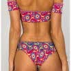 US Womens Off Shoulder Push-up Padded Bra Bandage Bikini Set Swimsuit Swimwear