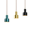 Baycheer HL478988 Contemporary Simple Style Cylindrical Pendant Fixture in Polished Blue FinishSmall