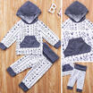Newborn Toddler Baby Boy Girl Clothes Hooded TopsPant Leggings 2pcs Outfits Set