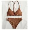 US Swimwear Women Padded Bandage Swimsuit Beachwear Bathing Push-up Bikini Set
