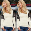 Fashion Women Sweater Kintted Long Sleeve V Neck Casual Pullover Jumper Tops