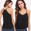 Women V-Neck Vest Sleeveless Summer Casual Loose Tank Top T-Shirt Blouse