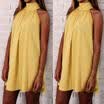 Urkutoba Womens BOHO Loose Sleeveless Floral Summer Beach Sundress Short Dress