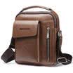 AU Trendy Men Fashion Crossbody Bag Small Casual Hand Bag PU Leather Male Bag