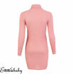 Womens Slim Knitted Long Sleeve Sweater Dress Jumper Winter Pullover Ladies Tops