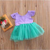 Hot Summer Newborn Baby Kid Girls Mermaid Romper TuTu Dress Skirts Outfits 0-18M